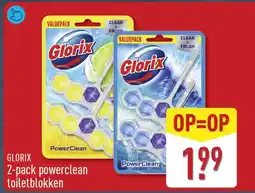 ALDI GLORIX 2-pack powerclean toiletblokken aanbieding