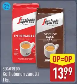 ALDI SEGAFREDO Koffiebonen zanetti aanbieding