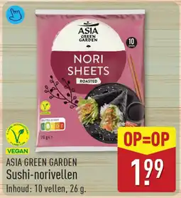ALDI ASIA GREEN GARDEN Sushi-norivellen aanbieding