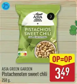 ALDI ASIA GREEN GARDEN Pistachenoten sweet chili aanbieding
