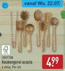 ALDI CROFTON Keukengerei acacia aanbieding
