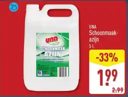 ALDI UNA Schoonmaak- azijn aanbieding