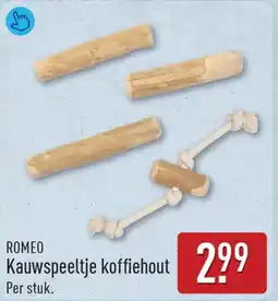 ALDI ROMEO Kauwspeeltje koffiehout aanbieding