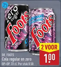 ALDI DR. FOOTS Cola regular en zero aanbieding