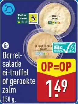 ALDI Borrel- salade ei-truffel of gerookte zalm aanbieding