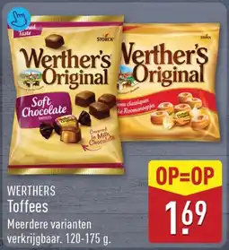 ALDI WERTHERS Toffees aanbieding