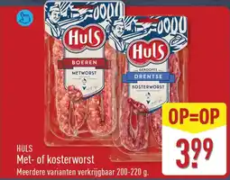 ALDI HULS Met- of kosterworst aanbieding