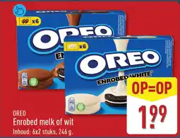 ALDI OREO Enrobed melk of wit aanbieding