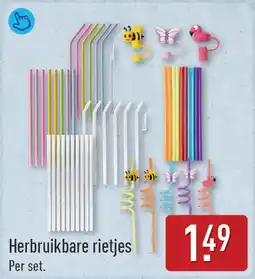 ALDI Herbruikbare rietjes aanbieding