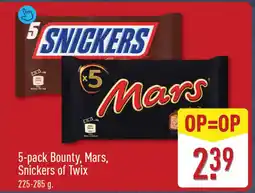 ALDI 5-pack bounty, mars, snickers of twix aanbieding