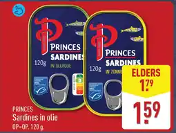 ALDI Princes sardines in olie aanbieding