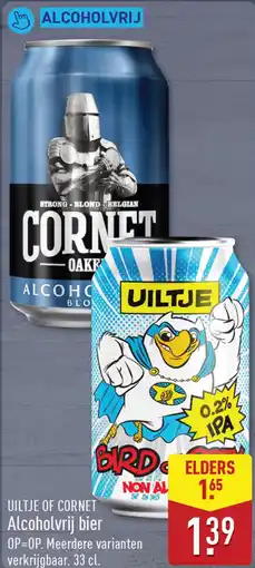 ALDI Uiltje of cornet alcoholvrij bier aanbieding
