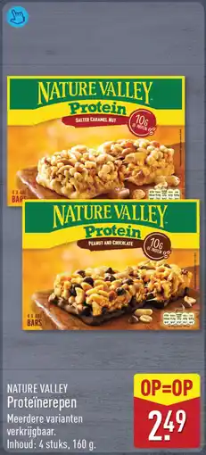 ALDI Nature valley proteïnerepen aanbieding