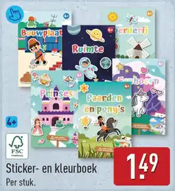 ALDI Sticker- en kleurboek aanbieding