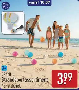 ALDI Crane strandsportassortiment aanbieding