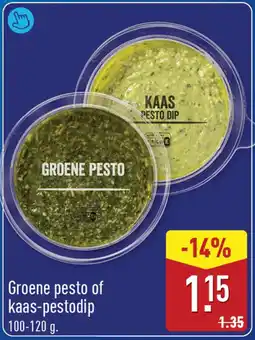 ALDI Groene pesto of kaas pestodip aanbieding