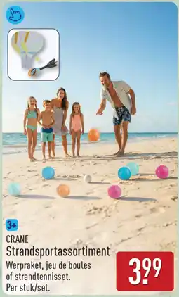 ALDI Crane strandsportassortiment aanbieding