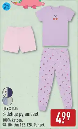 ALDI Lily & dan pyjamaset aanbieding