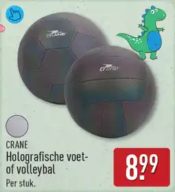ALDI Crane holografische voet of volleybal aanbieding