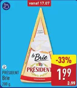 ALDI President brie aanbieding