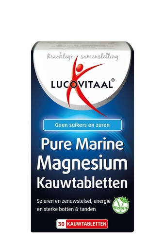 Wehkamp Lucovitaal Magnesium Marine - 30 kauwtabletten aanbieding