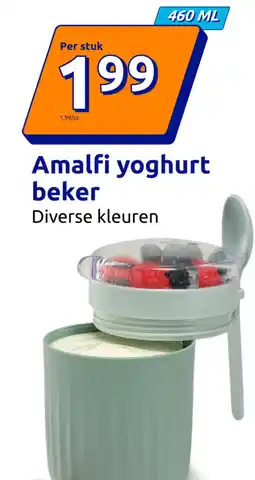 Action Amalfi yoghurt beker aanbieding