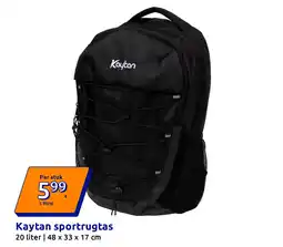 Action Kaytan sportrugtas aanbieding