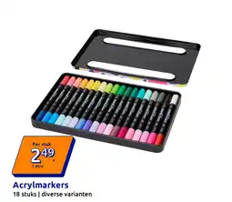 Action Acrylmarkers aanbieding