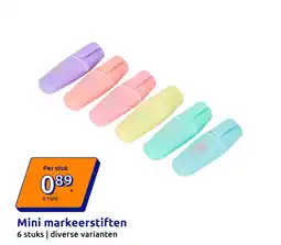 Action Mini markeerstiften aanbieding