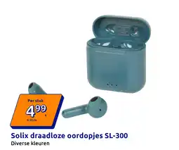Action Solix draadloze oordopjes SL-300 aanbieding