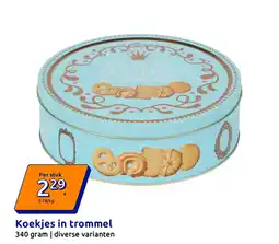 Action Koekjes in trommel aanbieding