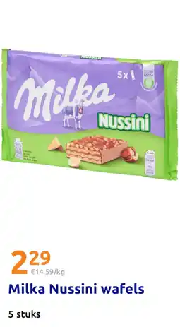 Action Milka Nussini wafels aanbieding