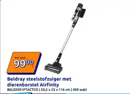 Action Beldray steelstofzuiger met dierenborstel Airfinity aanbieding