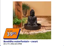 Action Boeddha waterfontein – zwart aanbieding