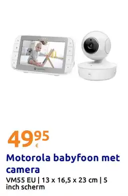 Action Motorola babyfoon met camera aanbieding