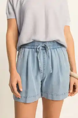 Wehkamp Expresso regularwaist casual short light blue denim aanbieding