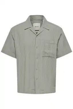 Wehkamp ONLY & SONS relaxed fit overhemd met linnen - groen aanbieding