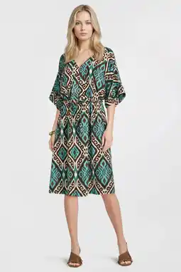 Wehkamp Geisha viscose zomerjurk - blauw aanbieding