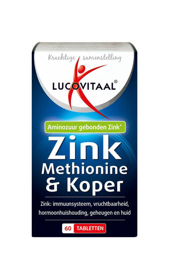 Wehkamp Lucovitaal Zink Methionine & Koper - 60 tabletten aanbieding