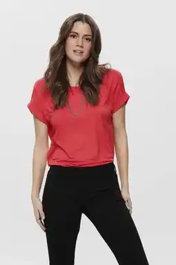 Wehkamp ONLY T-shirt ONLMONSTER rood aanbieding
