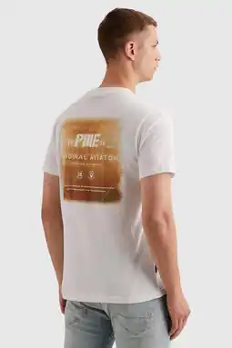 Wehkamp PME Legend regular T-shirt met backprint wit aanbieding