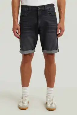 Wehkamp G-STAR denim regular short MOSA zwart aanbieding
