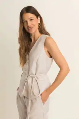 Wehkamp Expresso gilet ecru aanbieding