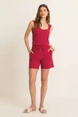 Wehkamp Expresso casual short travelstof fuchsia aanbieding