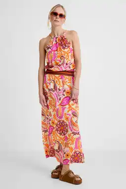 Wehkamp Geisha halterjurk roze aanbieding
