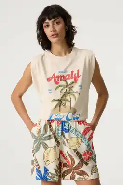Wehkamp Garcia t-shirt met print - ecru aanbieding