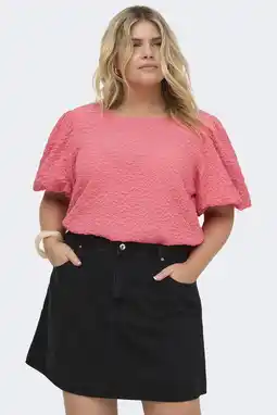 Wehkamp ONLY CARMAKOMA top roze aanbieding