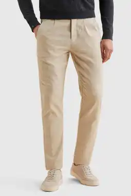 Wehkamp Vanguard relaxed chino met linnen beige aanbieding