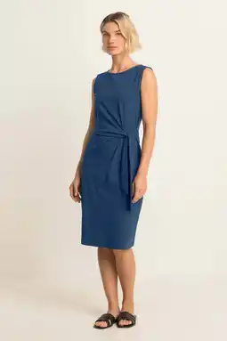 Wehkamp Expresso travelstof midi jurk - blauw aanbieding