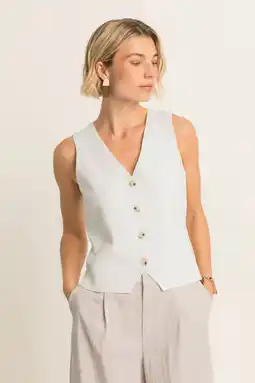 Wehkamp Expresso gilet ecru aanbieding